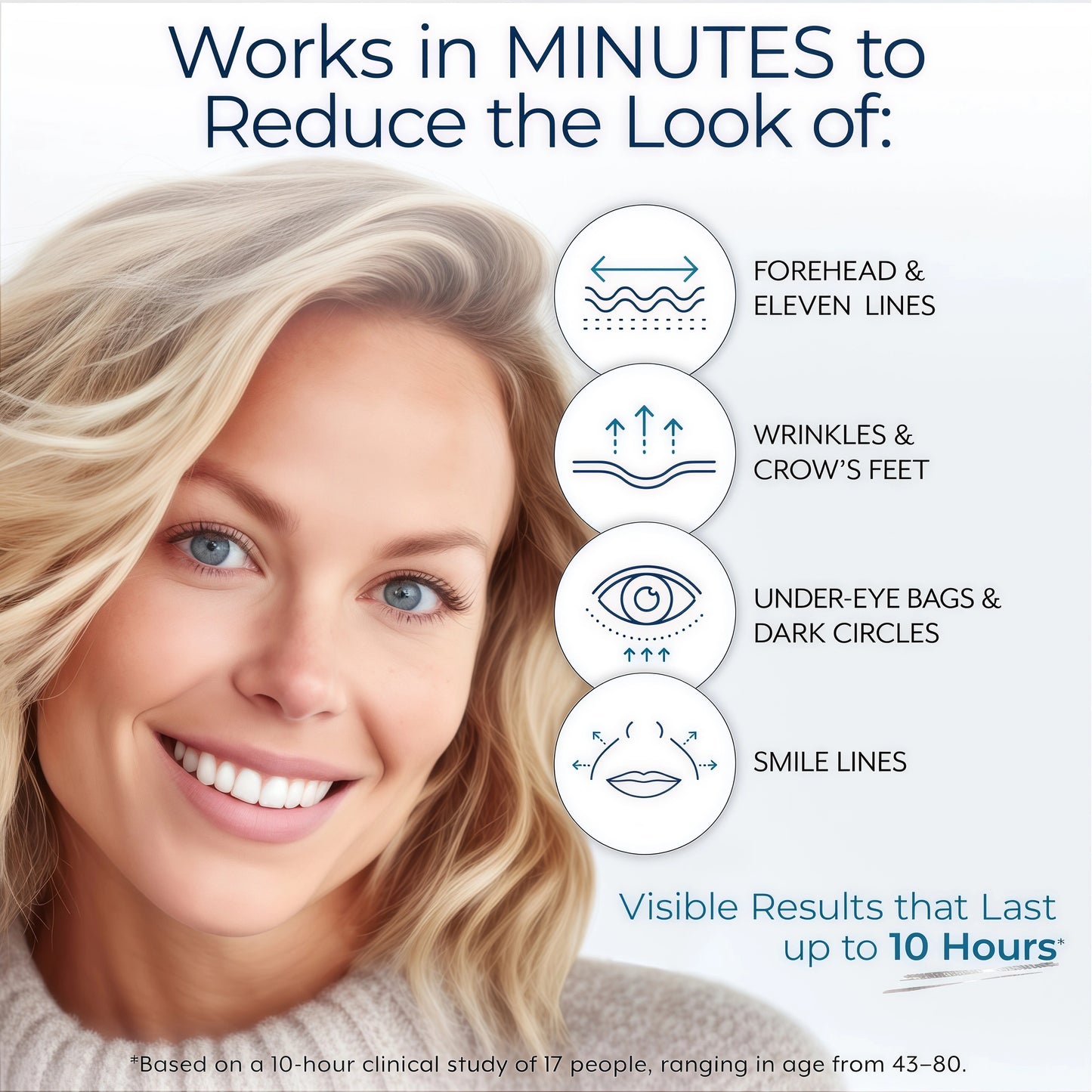 Plexaderm Rapid Reduction Eye Serum - Visibly Reduces Under-Eye Bags, Wrinkles, Dark Circles, Fine Lines & Crow's Feet Instantly, Anti Aging Wrinkle Remover for Face, Full Size Tube